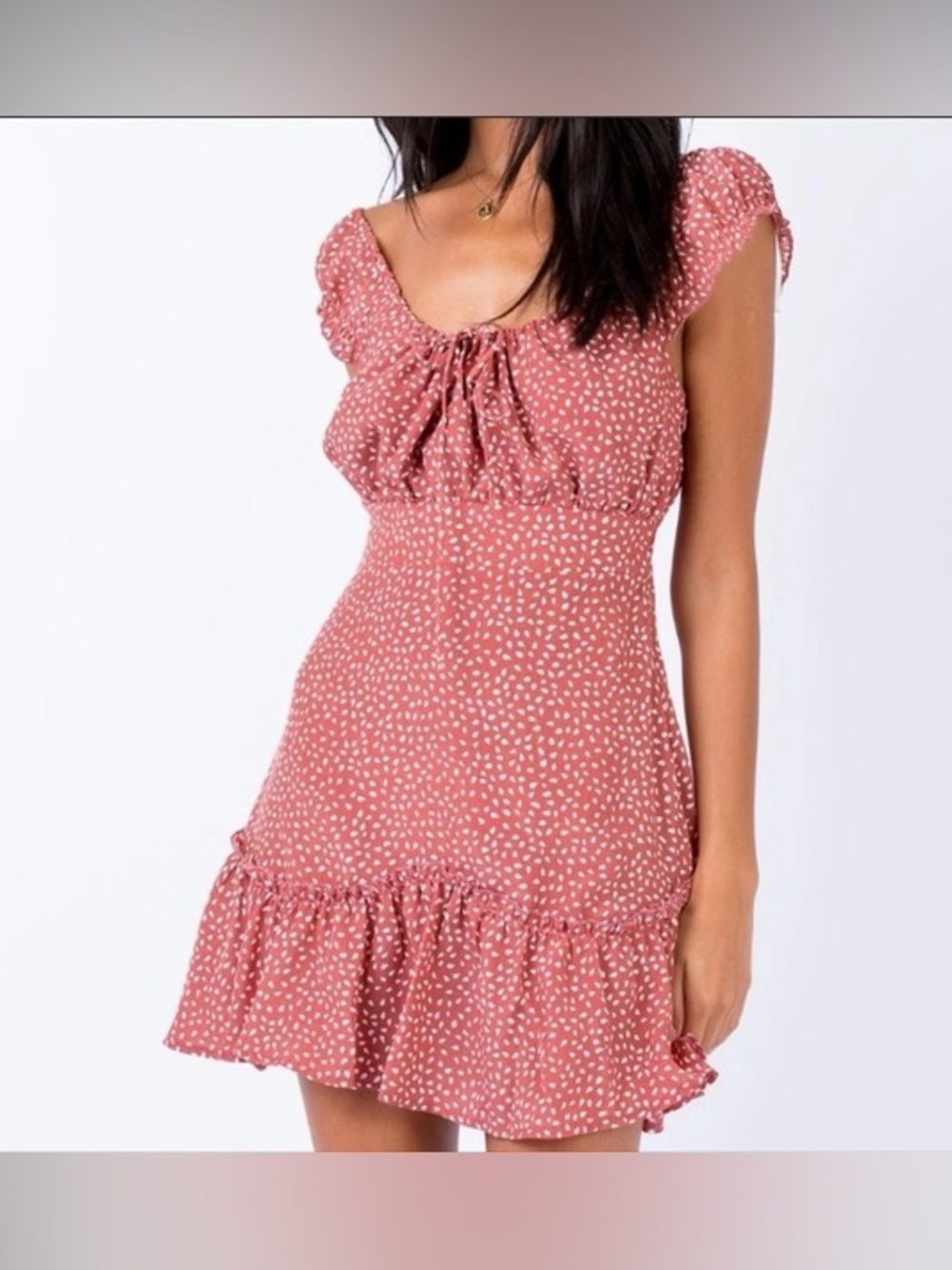 5/$25 Princess Polly Smocked Ruffle Dress 4
